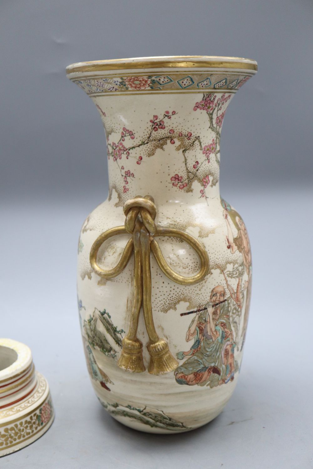 A Japanese Satsuma vase (a.f.)